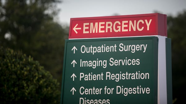 SAVANNAH, GA - JULY 22, 2020: The emergency room entrance at St. Joseph's Hospital, Wednesday July 22, 2020 in Savannah, Ga. (AJC Photo/Stephen B. Morton)