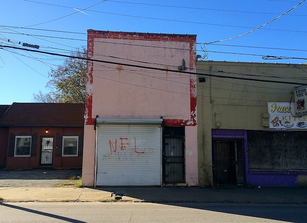 The Sylvan Theatre: The Sylvan served the Sylvan Hills neighborhood near Fort McPherson, and would have been built sometime in the late 1930s. (PETE CORSON / pcorson@ajc.com) 