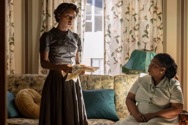 Danielle Deadwyler (left) as Mamie Till-Mobley and Whoopi Goldberg as Alma Carthan in "Till," directed by Chinonye Chukwu, released by Orion Pictures. 

Credit: Lynsey Weatherspoon / Orion Pictures 

© 2022 ORION PICTURES RELEASING LLC. All Rights Reserved.