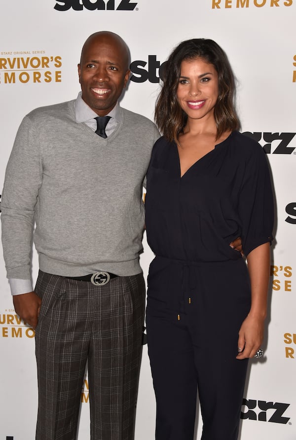 BEVERLY HILLS, CA - SEPTEMBER 23: Sportsman Kenny Smith and Gwendolyn Osbourne-Smith arrive at the Premiere Of Starz "Survivor's Remorse" at Wallis Annenberg Center for the Performing Arts on September 23, 2014 in Beverly Hills, California. (Photo by Frazer Harrison/Getty Images) BEVERLY HILLS, CA - SEPTEMBER 23: Sportsman Kenny Smith and Gwendolyn Osbourne-Smith arrive at the Premiere Of Starz "Survivor's Remorse" at Wallis Annenberg Center for the Performing Arts on September 23, 2014 in Beverly Hills, California. (Photo by Frazer Harrison/Getty Images)