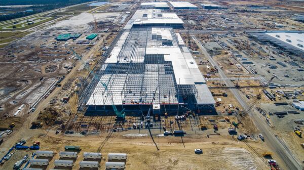 An aerial view of the $7.6 billion Hyundai Motor Group Metaplant in Bryan County, near Savannah. Source: Hyundai Motor Group.