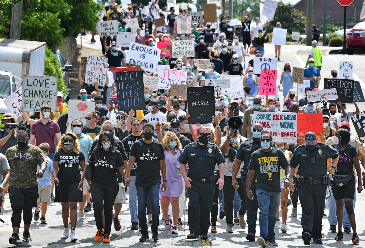 PHOTOS: Solidarity March outside of Roswell City Hall