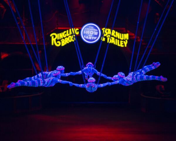 Ringling Bros. and Barnum & Bailey’s Circus Xtreme will be at Philips Arena in Atlanta (Feb. 15-20) and Infinite Energy Arena in Duluth (Feb. 23-March 5). It will include a bungee stunt. CONTRIBUTED BY FELD ENTERTAINMENT