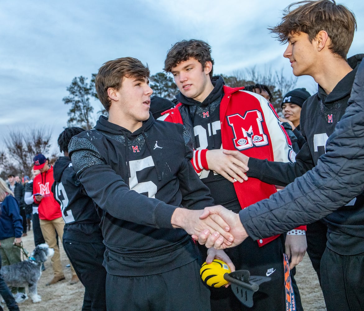 Milton High School football champs parade and celebration