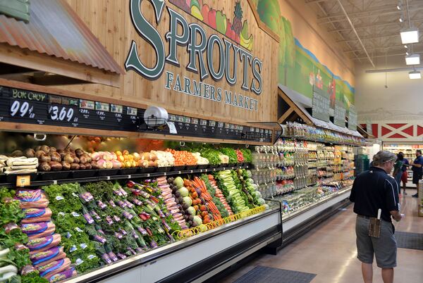 The produce section of a Sprouts Farmers Market store in Lawrenceville Tuesday, June 17, 2014. KENT D. JOHNSON/KDJOHNSON@AJC.COM