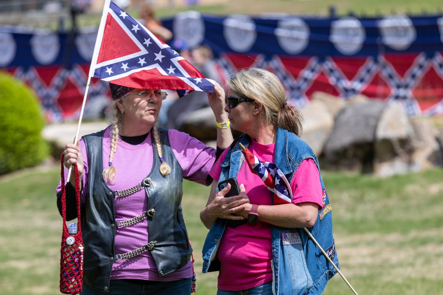 Confederate Memorial Day at Stone Mountain Park.
