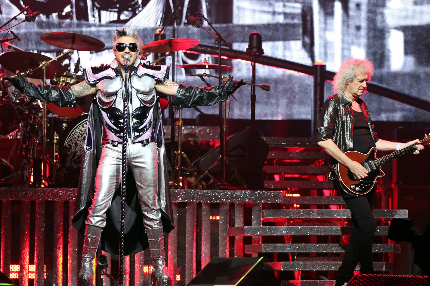 Queen + Adam Lambert rocked sold out State Farm Arena on Monday, October 23, 2023.
Robb Cohen for the Atlanta Journal-Constitution