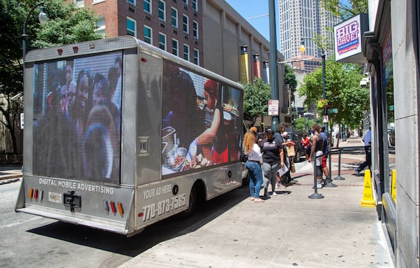 Big Dave's Cheesesteaks hosted an event in downtown Atlanta where two Atlanta restauranteurs team up to provide life insurance for Black men. 
PHIL SKINNER FOR THE ATLANTA JOURNAL-CONSTITUTION.