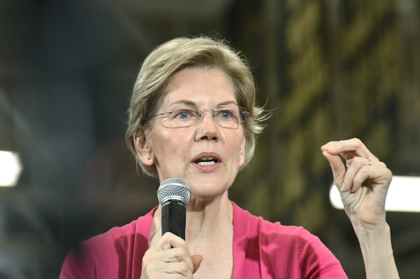 "Gwinnett is the future, not just of Georgia, but of America,” Democratic presidential candidate Elizabeth Warren said about the metro Atlanta county at a rally at Central Gwinnett High School in Lawrenceville on Saturday, February 16, 2019. (Photo: HYOSUB SHIN / HSHIN@AJC.COM)