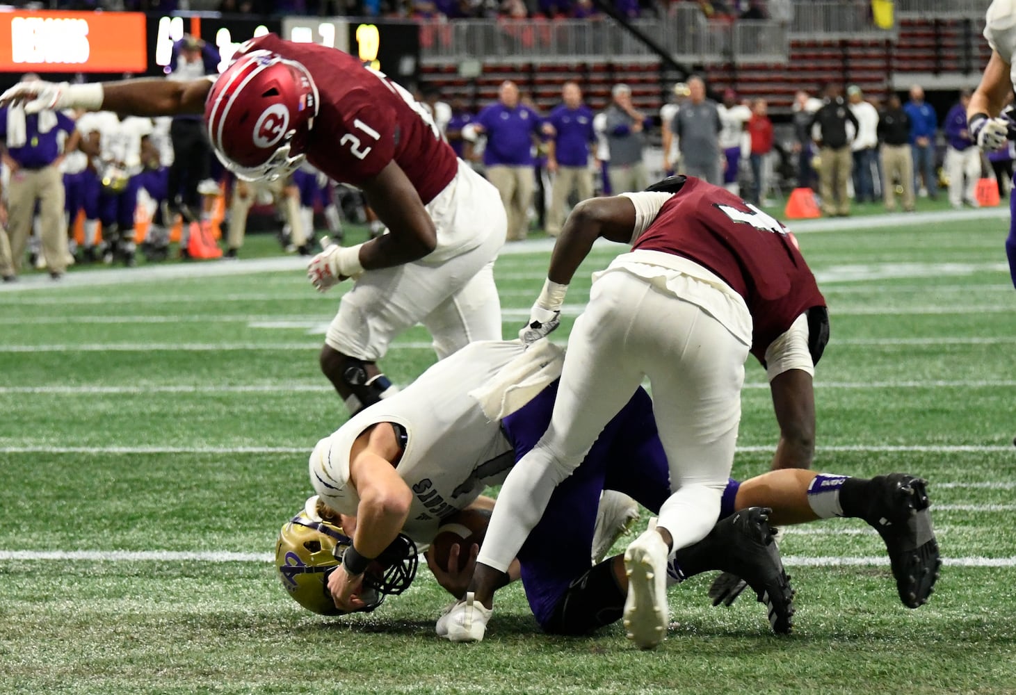 Photos: Day 1 of HS state title games at Mercedes-Benz Stadium