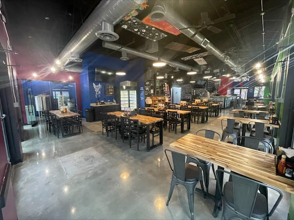 The interior of Voodoo Brewing Co. in Roswell. (Courtesy of Voodoo Brewing Co.)