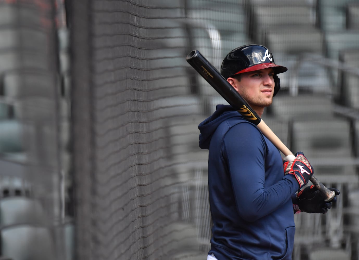 Atlanta Braves workout prior to NLCS