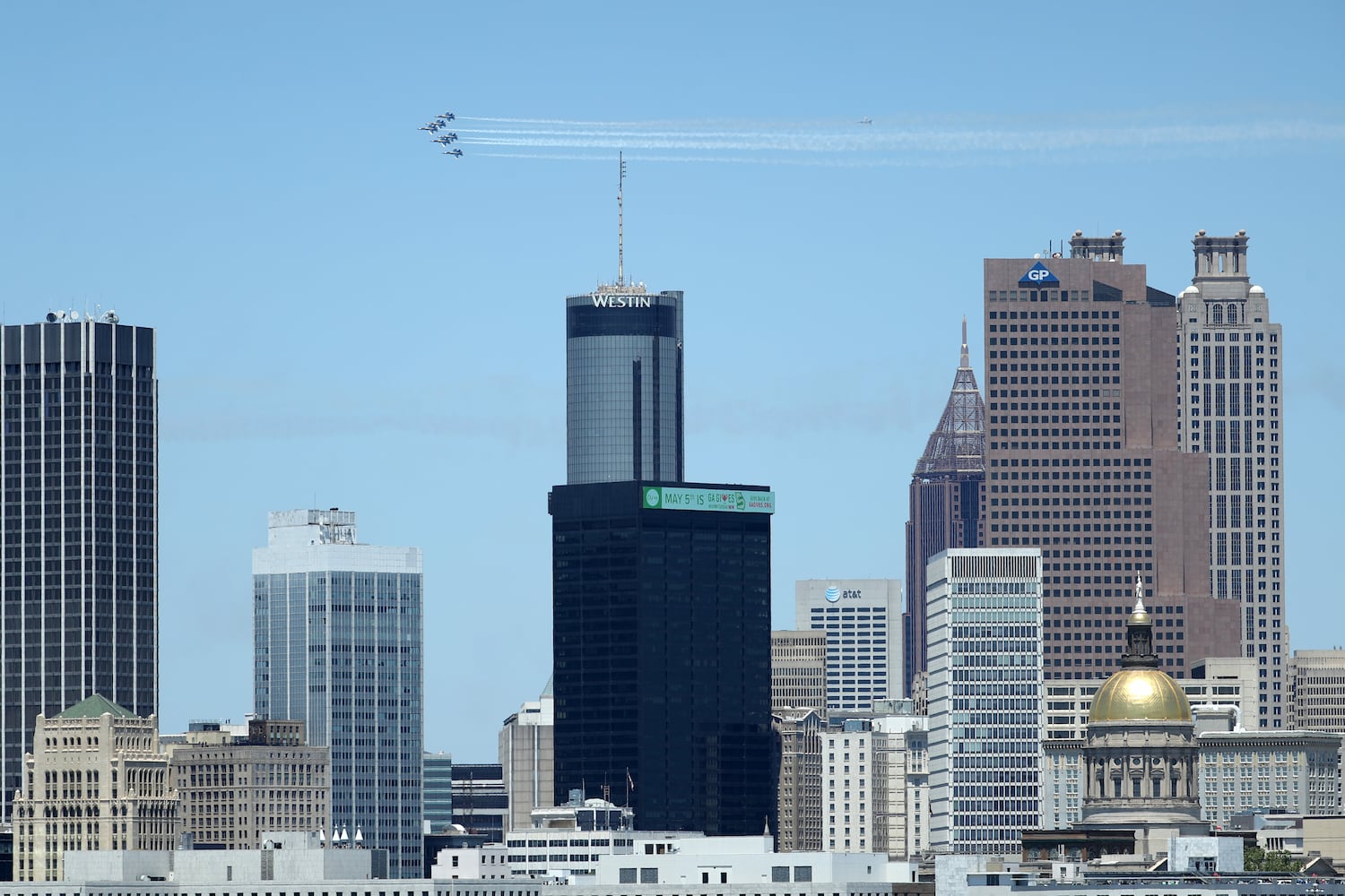 PHOTOS: Blue Angels, Thunderbirds fly over Atlanta