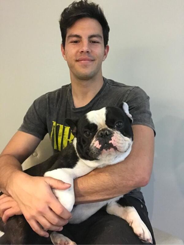 Fernando Meza took in his French bulldog Apollo when a teammate in Mexico departed to another club.