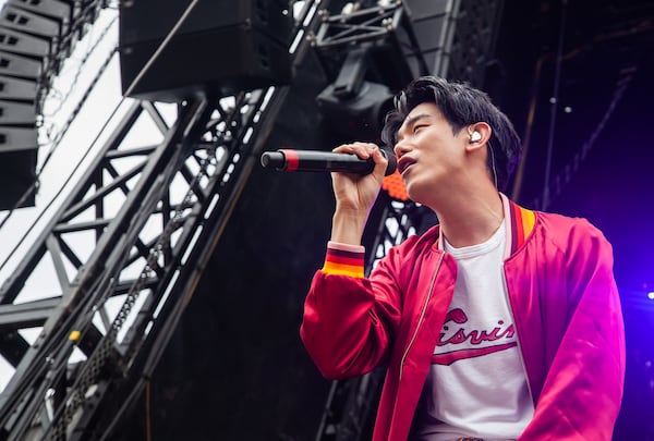 Eric Nam performs at Music Midtown on Saturday, September 18, 2021, in Piedmont Park. (Photo: Ryan Fleisher for The Atlanta Journal-Constitution)