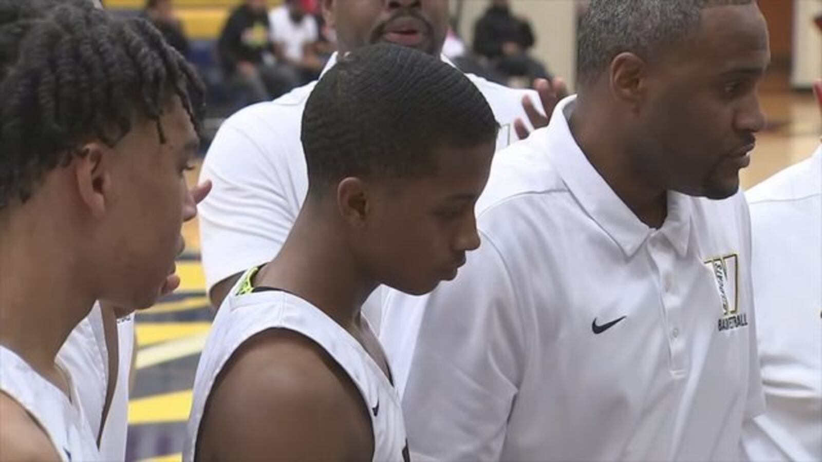 Malik Spellman returned to the court for the first time since being his by a car while walking in a crosswalk. 