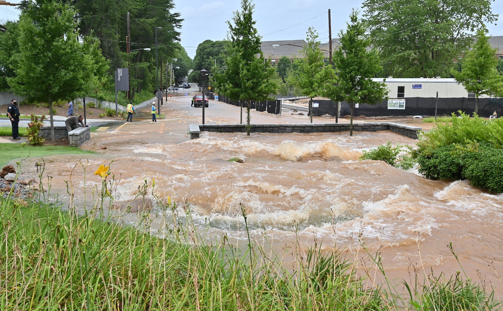 PHOTOS: Water main repair at Georgia Tech