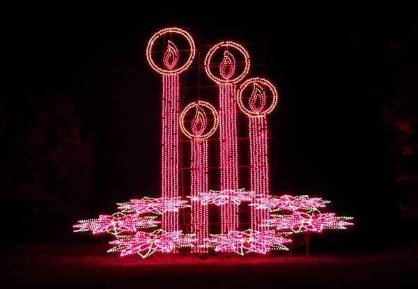 The candelabra is one of Lanier Islands' well-known displays in their Magical Nights of Lights.