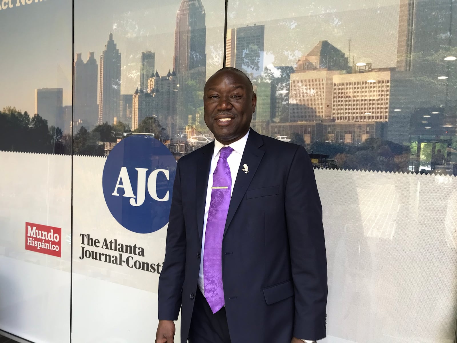 Benjamin Crump came by the AJC earlier this week to promote his TV One show "Evidence of Innocence" along with an upcoming Trayvon Martin series on Paramount Network.