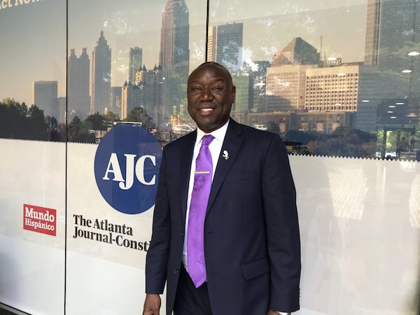 Benjamin Crump came by the AJC earlier this week to promote his TV One show "Evidence of Innocence" along with an upcoming Trayvon Martin series on Paramount Network.