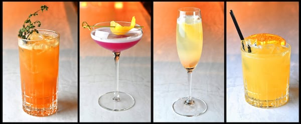 L-R: McGinnis Ferry Mule, The Audrey, Big Splash French 75, Mai Kinda Tai. CONTRIBUTED BY CHRIS HUNT PHOTOGRAPHY