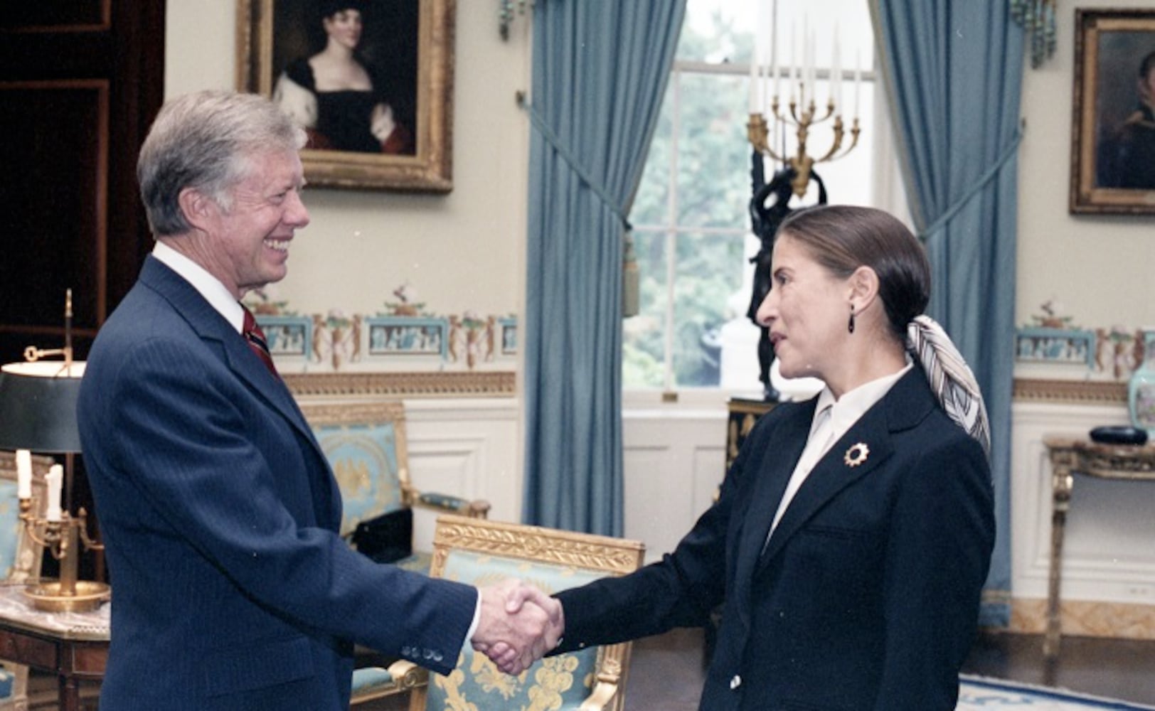 Jimmy Carter and Ruth Bader Ginsburg