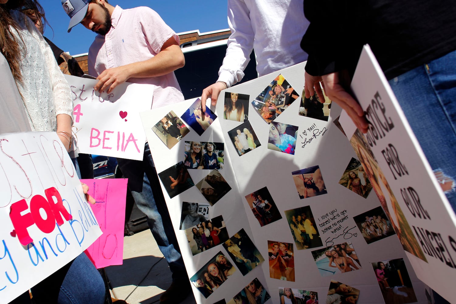 Protest over fatal trooper-involved crash, Feb. 19, 2016