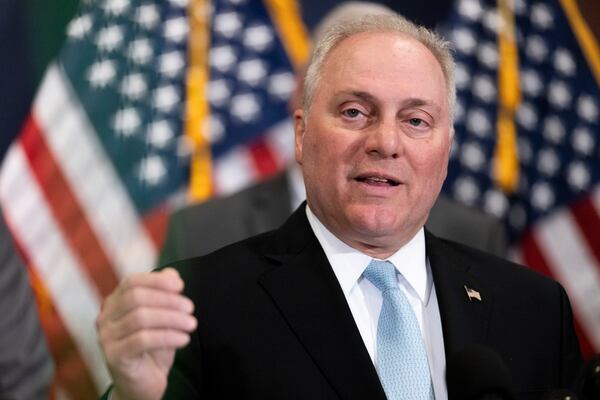 The race for the next U.S. House speaker is on, and the front-runners are Republican Majority Leader Steve Scalise (pictured) and Ohio Rep. Jim Jordan, the inaugural chairman of the House Freedom Caucus. (Julia Nikhinson/The New York Times)
                      