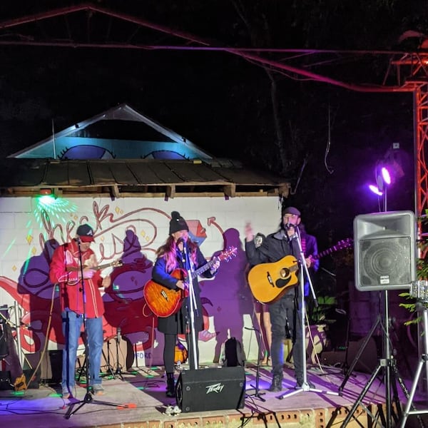 The Possum Kingdom Ramblers perform at the Heck House on a brisk November night. Photo: courtesy Ricky Zero