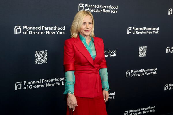 Actor Patricia Arquette, who is shooting Hulu's "Murdaugh Murders" in Atlanta in 2025, is shown at the Planned Parenthood of Greater New York benefit gala in April 2024. (Photo by Andy Kropa/Invision/AP)