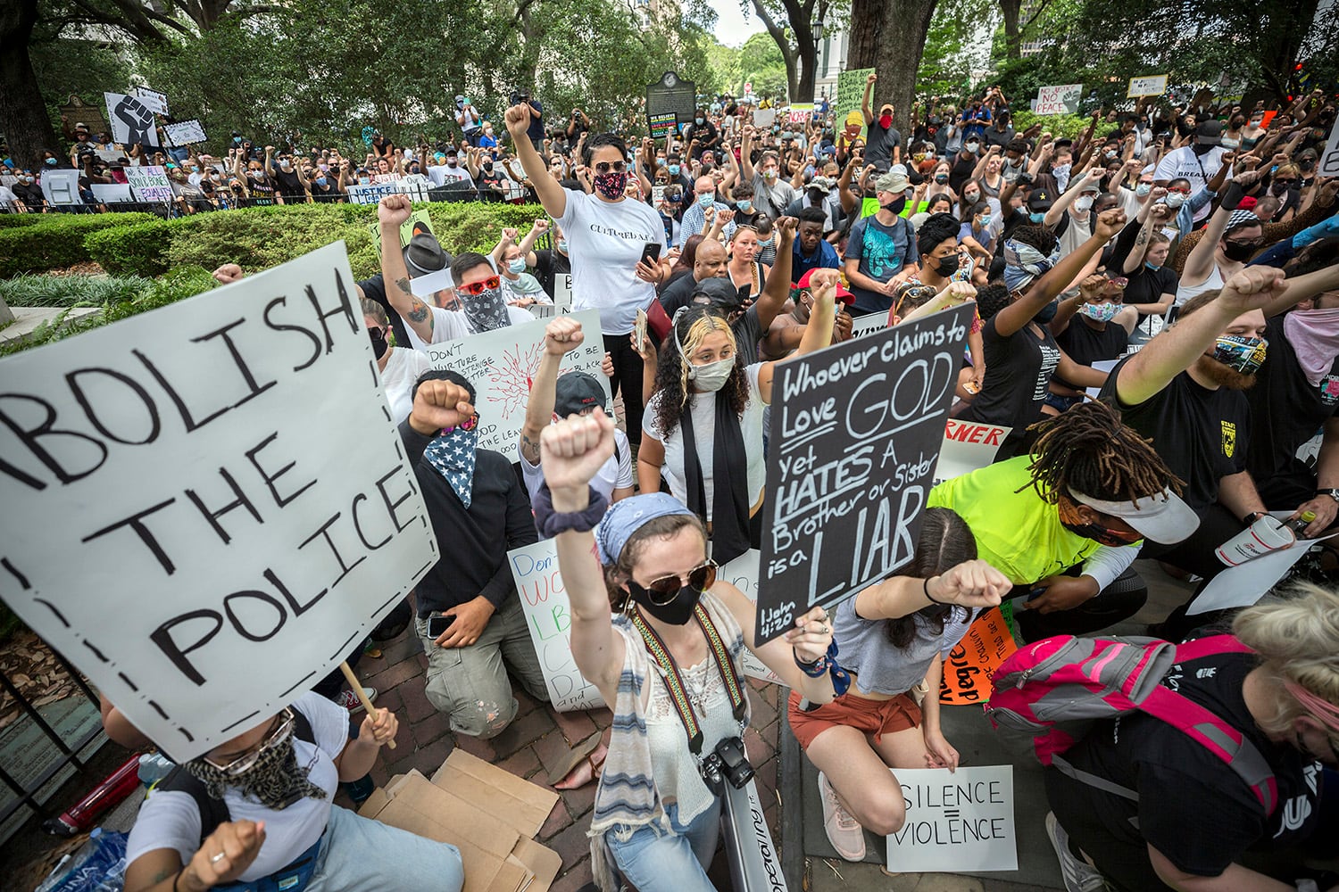 Photos: The protests in Savannah