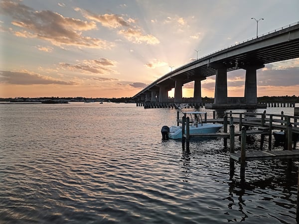 To catch the best sunset views in the Daytona Beach area, head to spots along the Halifax River such as Our Deck Down Under beneath the Dunlawton Bridge." 
(Courtesy of Blake Guthrie)