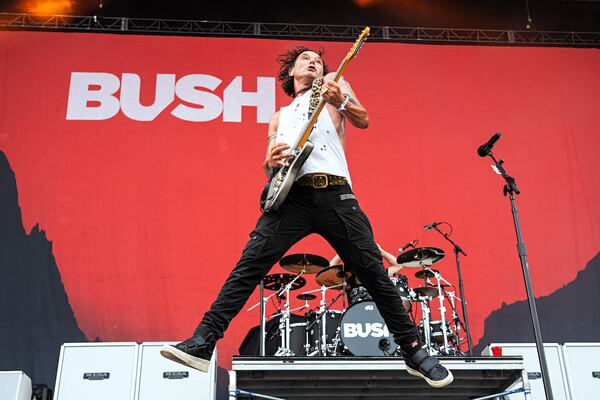 Gavin Rossdale of Bush performs at Inkcarceration Music and Tattoo Festival on Sunday, July 16, 2023, at Ohio State Reformatory in Mansfield, Ohio. (Photo by Amy Harris/Invision/AP)