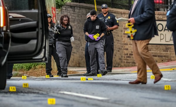 A woman was gunned down Tuesday morning, May 30, 2023 during an Uber ride in Buckhead, according to Atlanta police. The incident happened near the intersection of Lindbergh and Adina drives shortly before 4:30 a.m., according to Deputy Chief Charles Hampton Jr. \ (John Spink / John.Spink@ajc.com)


