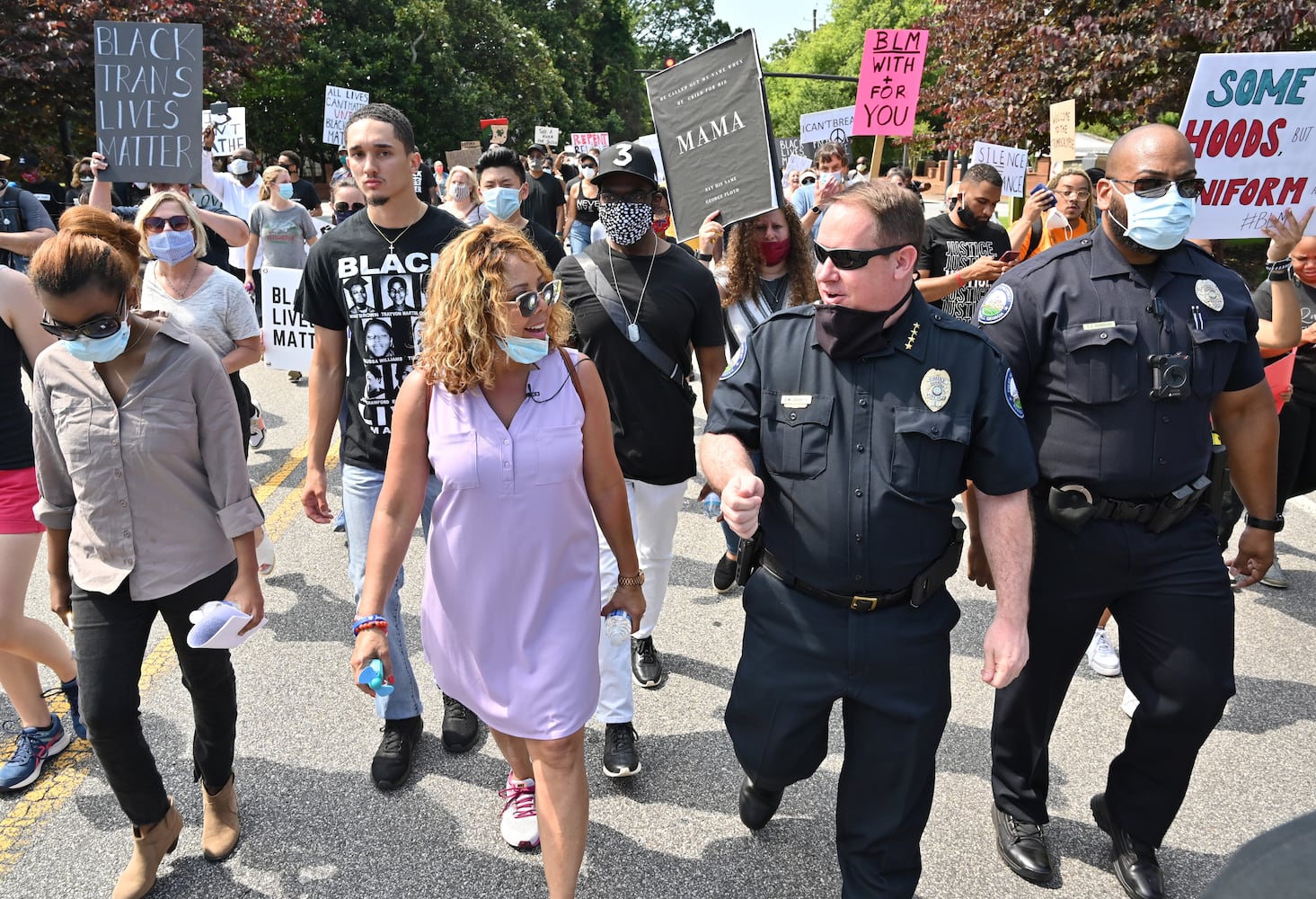 PHOTOS: Solidarity March outside of Roswell City Hall