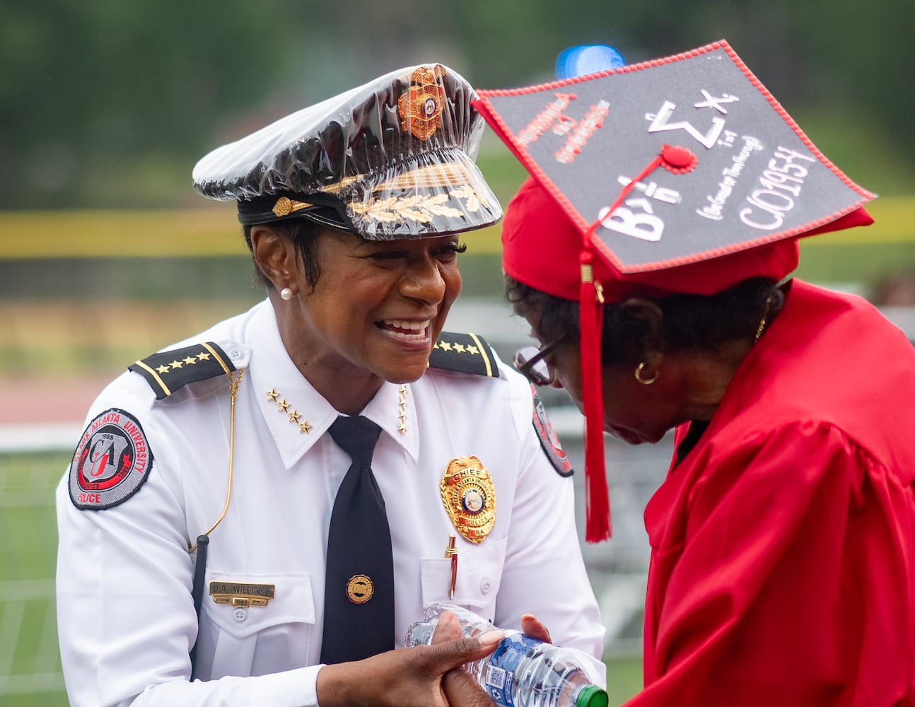 Graduates, faculty and family gather for the Clark Atlanta University 35th annual commencement convocation.