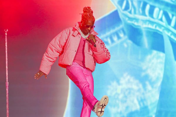 Young Thug performs at the Bud Light Seltzer stage during the final day of Lollapalooza in Grant Park on Aug. 1, 2021, in Chicago. (Vashon Jordan Jr./Chicago Tribune/TNS)