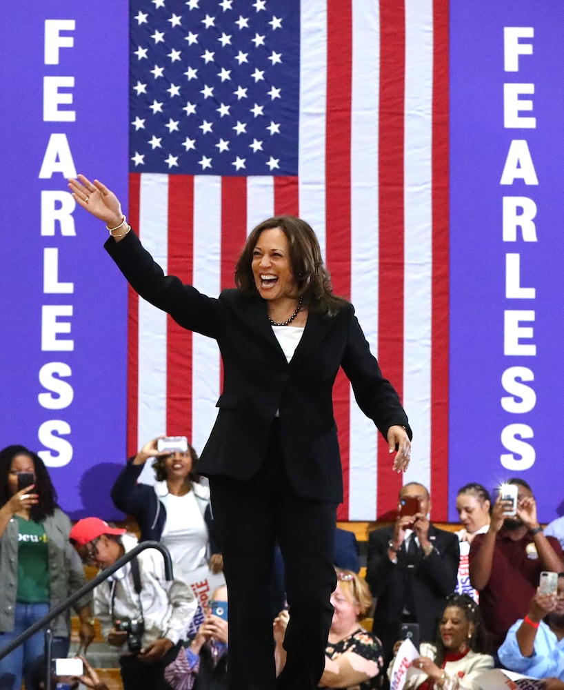 PHOTOS: Kamala Harris visits Ebenezer, Morehouse