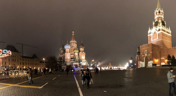 Jeffrey Chiu shared this shot of Russia's Red Square on Christmas.