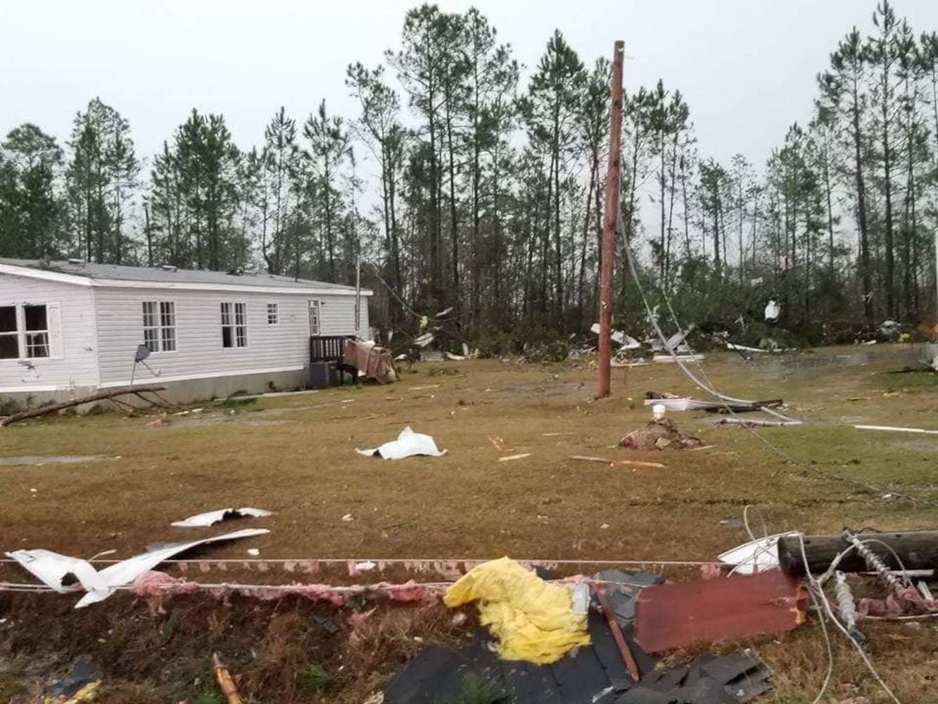 Strong storms moved through Georgia causing deaths and damage