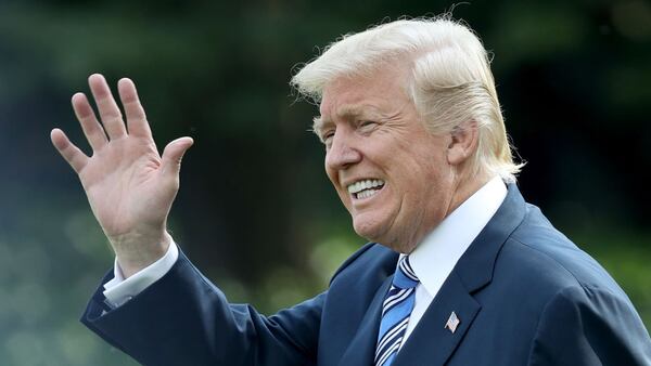 U.S. President Donald Trump departs the White House on his way to West Virginia on August 3, 2017 in Washington, DC.  (Photo by Win McNamee/Getty Images)