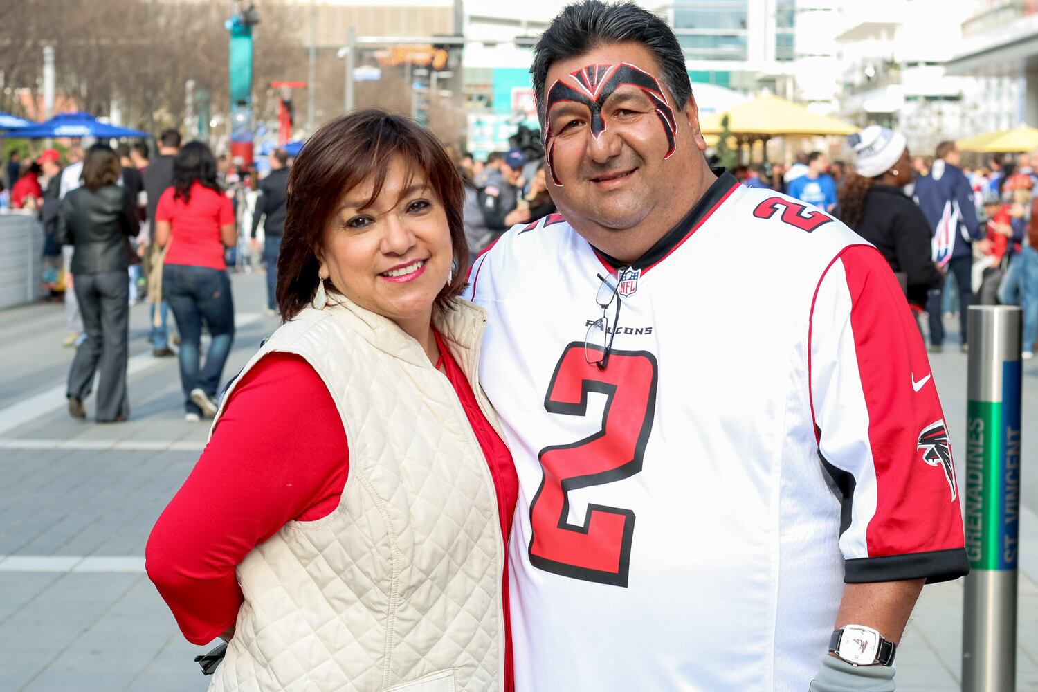 Falcons fans in Houston