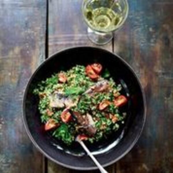 Quinoa Tabbouleh with Sardines