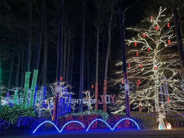 Lights of Joy presents 1.2 million lights on the three-acre property in Kennesaw. Courtesy of Richard Taylor