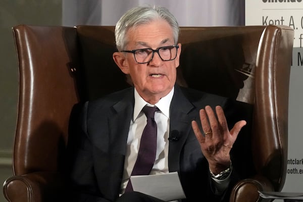 Federal Reserve Chair Jerome Powell is expected to speak about interest rates at a news conference today.