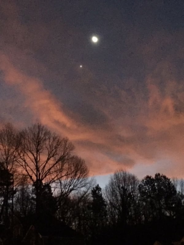 Linda Jones from Cumming took this photo on New Years Eve 2019. She called it "a beautiful sky that gave no warning of
the wild ride 2020 was going to be."

Taken by