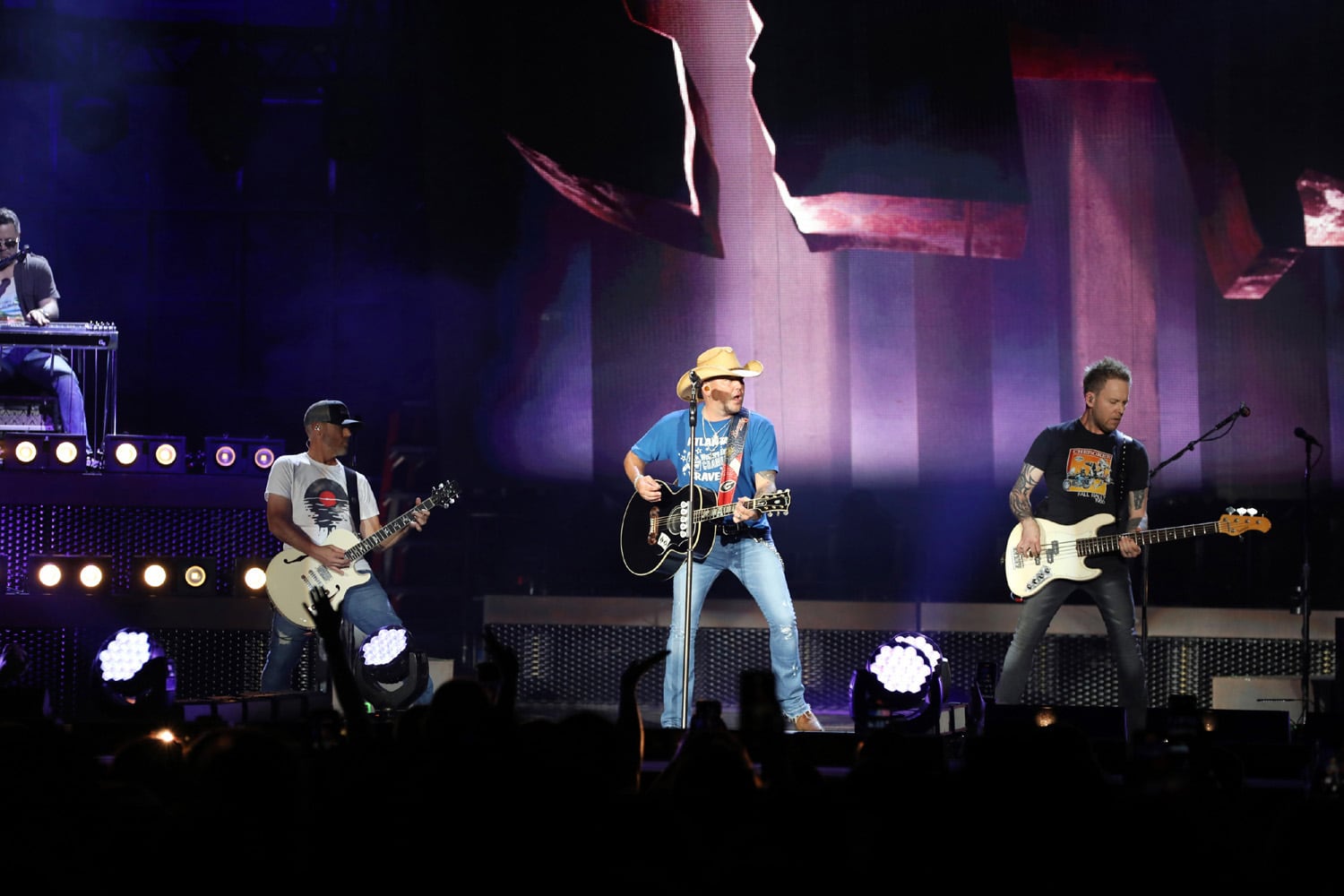 Macon native Jason Aldean rocked Atlanta's Lakewood Amphitheatre on Saturday, August 5, 2023, on his Highway Desperado Tour. Mitchell Tenpenny and Corey Kent were the openers. (Photo: Robb Cohen for The Atlanta Journal-Constitution)