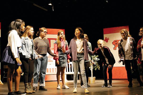 Campers participate in the Stage Door Theatre camp at the Spruill Center. (Courtesy of the Spruill Center)