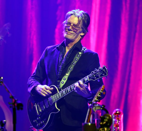 -- Guitarist Charlie Sexton played in Bob Dylan's band for many years
Elvis Costello & the Imposters, featuring Charlie Sexton on guitar, rocked the sold out Coca Cola Roxy Theatre on Tuesday, January 30, 2024.
Robb Cohen for the Atlanta Journal-Constitution