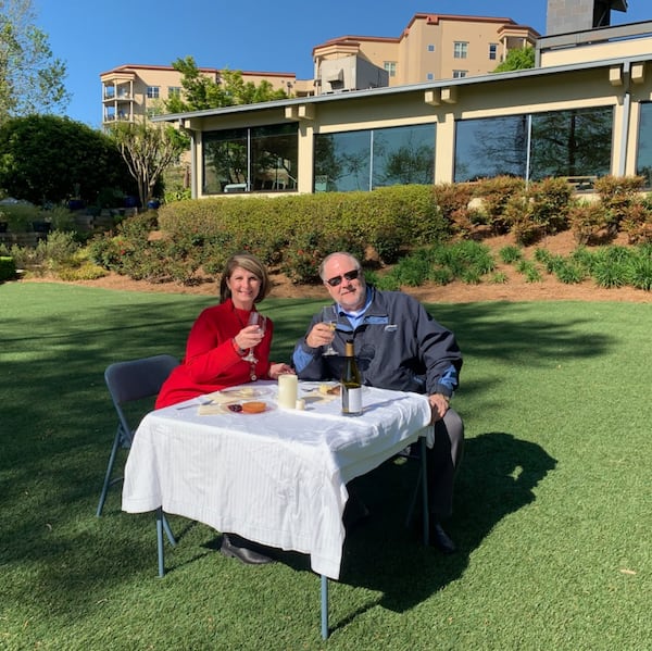 Terri and Richard Sabo found a way to continue their traditional wedding anniversary dinner at Ray's on the River, which they've celebrated at the restaurant for 20 years. COURTESY OF RAY'S ON THE RIVER